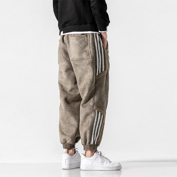 Cozy Sherpa-Lined Men's Jogging Pants – Trendy Urban Style