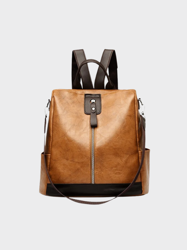 Stylish Anti-Theft Leather Backpack for Women