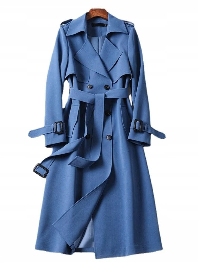 Chic Women's Trench Coat Stylish Vintage Design Modern Elegance
