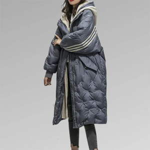 Cozy Oversized Winter Jacket for Women | Quilted Design