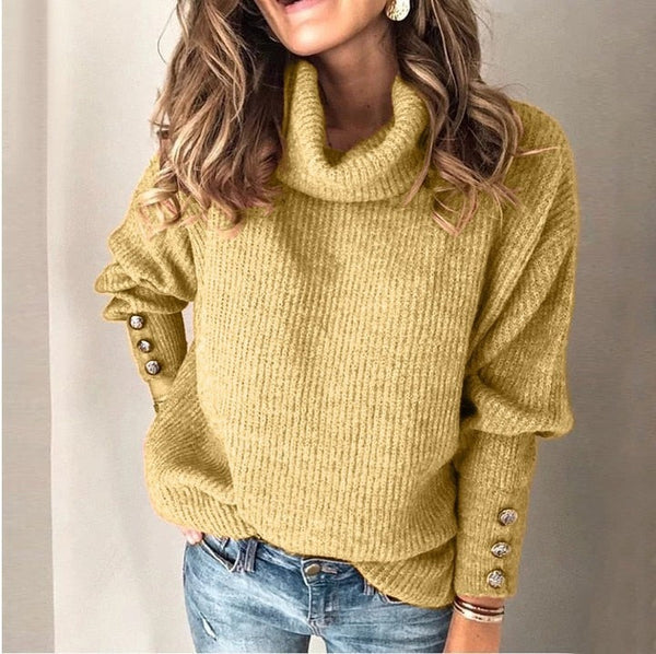 Stylish Turtleneck Sweater for Women | Cozy Light Design