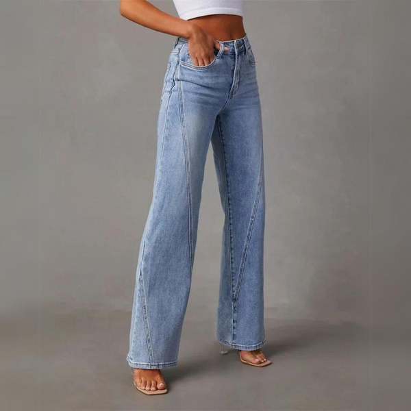 Stylish Wide-Leg High-Waisted Jeans