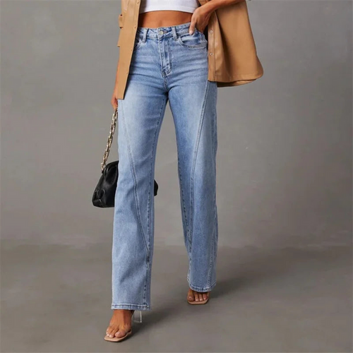 Stylish Wide-Leg High-Waisted Jeans