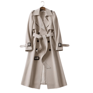 Chic Women's Trench Coat Stylish Vintage Design Modern Elegance