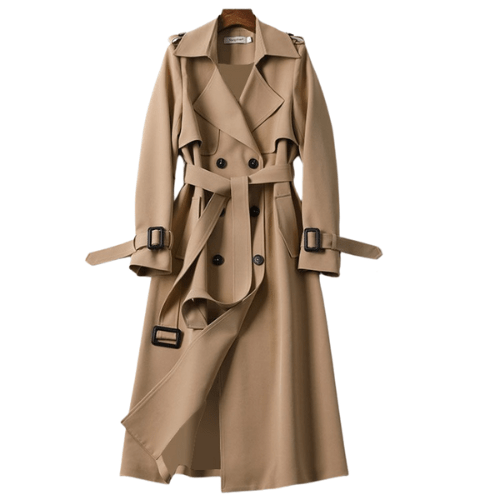 Chic Women's Trench Coat Stylish Vintage Design Modern Elegance