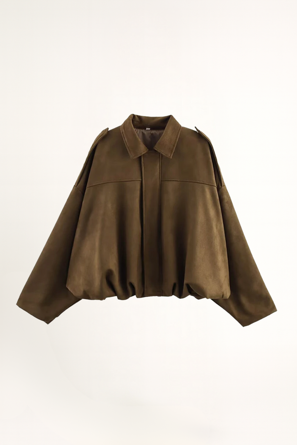 Stylish Women's Suede Jacket - Soft & Comfortable