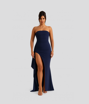 Alexa | Women's Elegant Twisted Maxi Dress Off-Shoulder