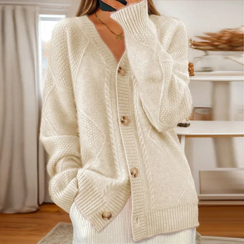 Cozy Cable-Knit Cardigan Elegant