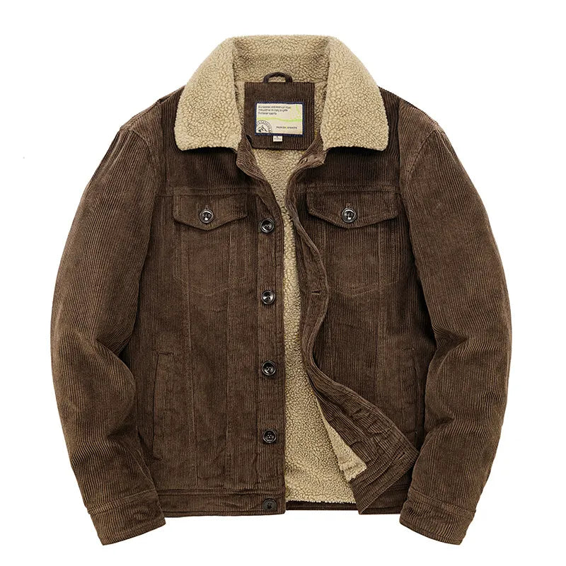 Stylish Lightweight Corduroy Trucker Jacket