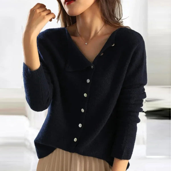 Luxurious Cashmere Cardigan | Stylish Button-Down Autumn Sweater