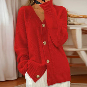 Cozy Cable-Knit Cardigan Elegant
