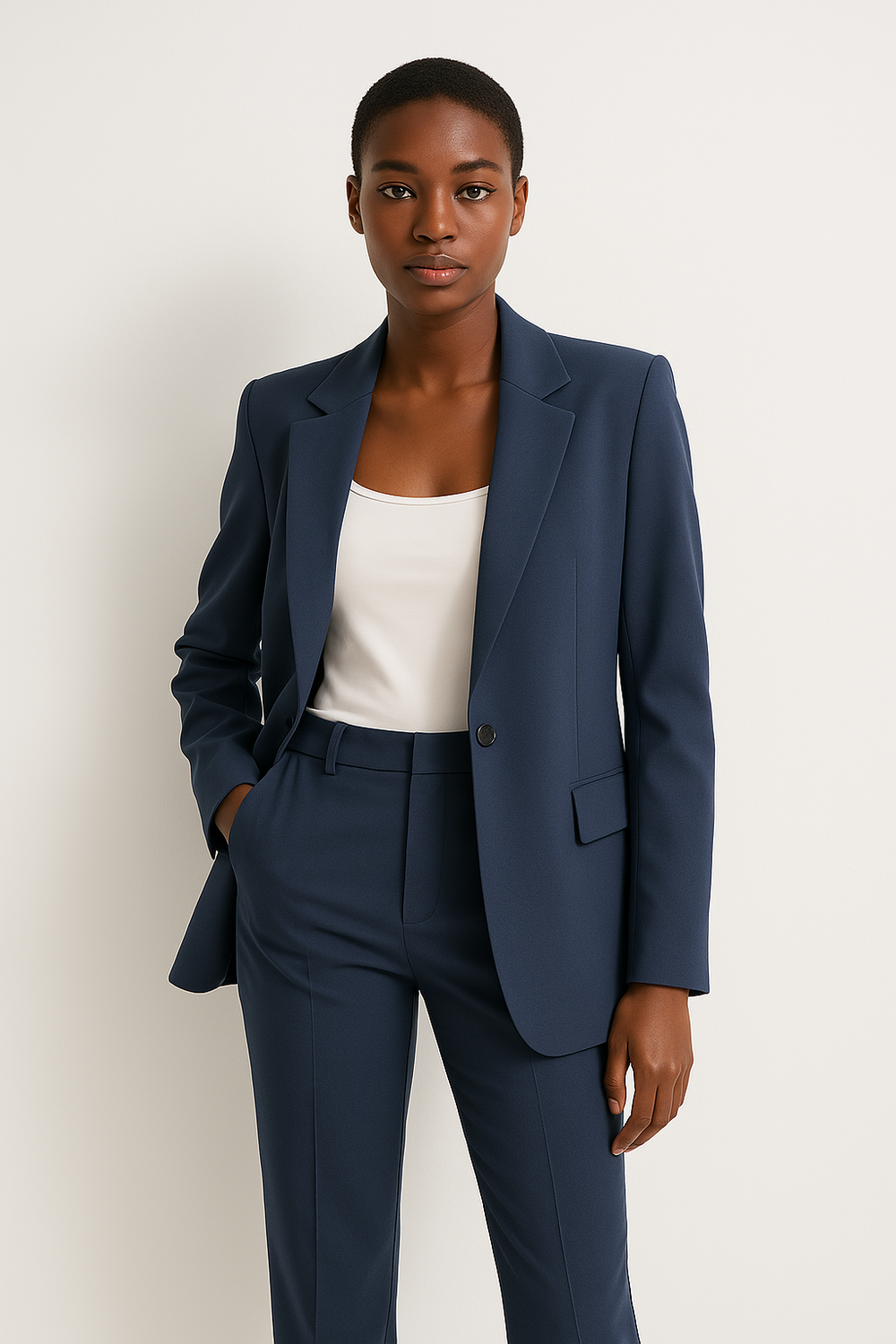 Stylish Women's Trouser Suit Ensemble