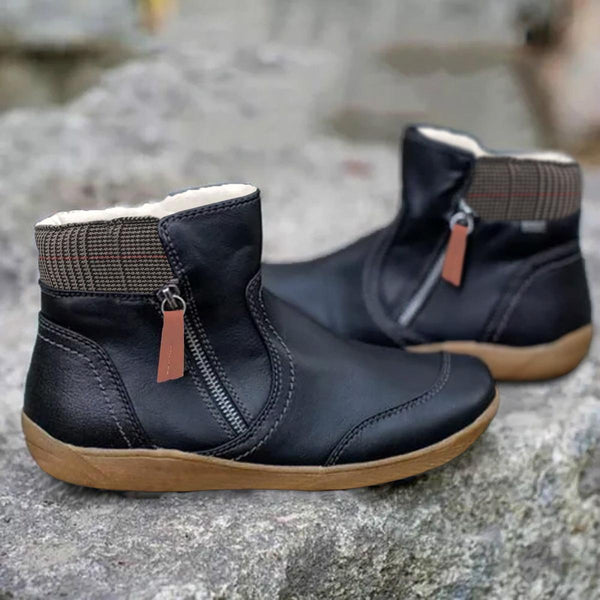 Durable Waterproof Leather Boots with Slip-Resistant Sole