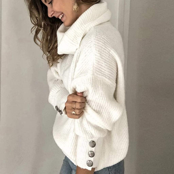 Stylish Turtleneck Sweater for Women | Cozy Light Design