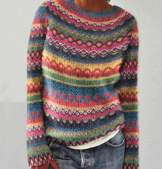 Stylish Striped Women's Sweater Cozy Design
