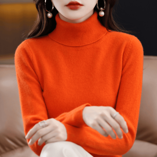 Luxurious Women's Cashmere Turtleneck Sweater