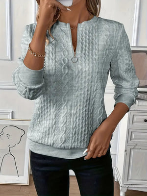 Cozy Zippered Sweater for Women