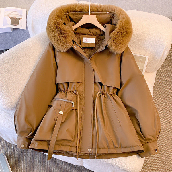 Stylish Women’s V-Neck Jacket with Adjustable Belt