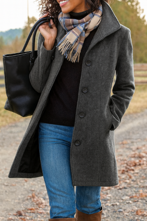 Stylish Winter Trench Coat for Women | Cozy