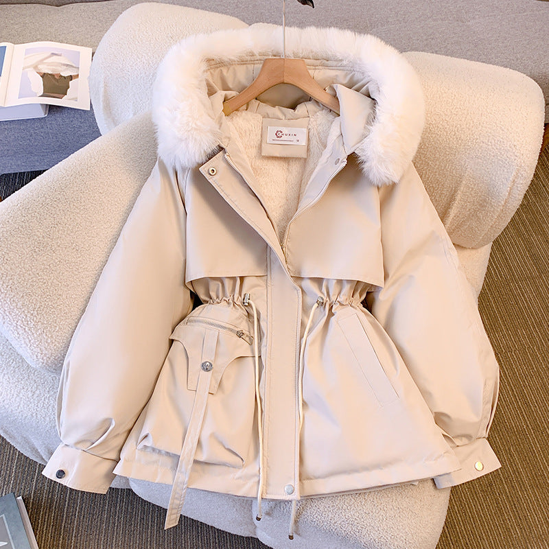 Stylish Women’s V-Neck Jacket with Adjustable Belt