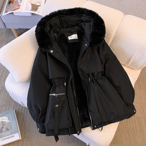 Stylish Women’s V-Neck Jacket with Adjustable Belt