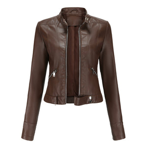 Stylish Women's Leather Jacket - Premium Quality